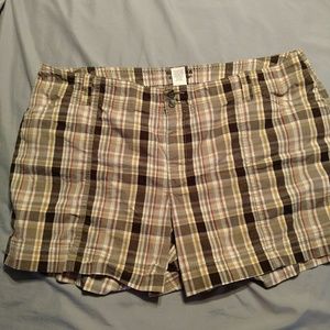 Plaid shorts